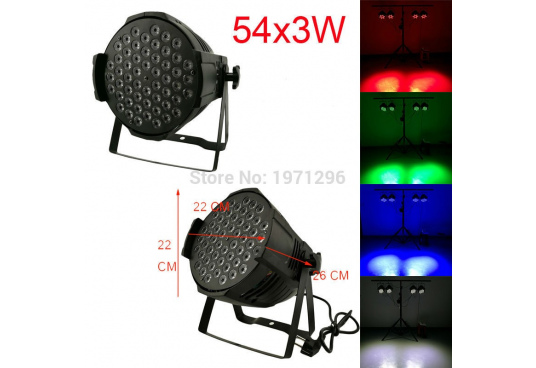 Світлодіодний прожектор Led Par 54*3W RGBW
